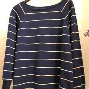 navy striped sweater